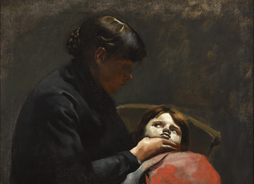 WOMAN AND CHILD by Richard Thomas Moynan RHA (1856-1906) at Whyte's Auctions