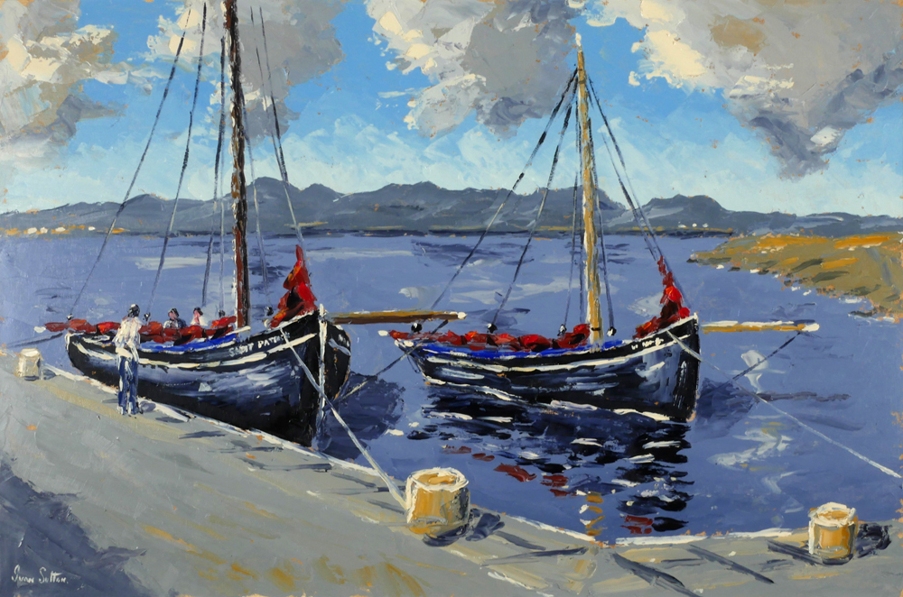 HIGH TIDE, CARRAROE, COUNTY GALWAY by Ivan Sutton (b.1944) at Whyte's Auctions