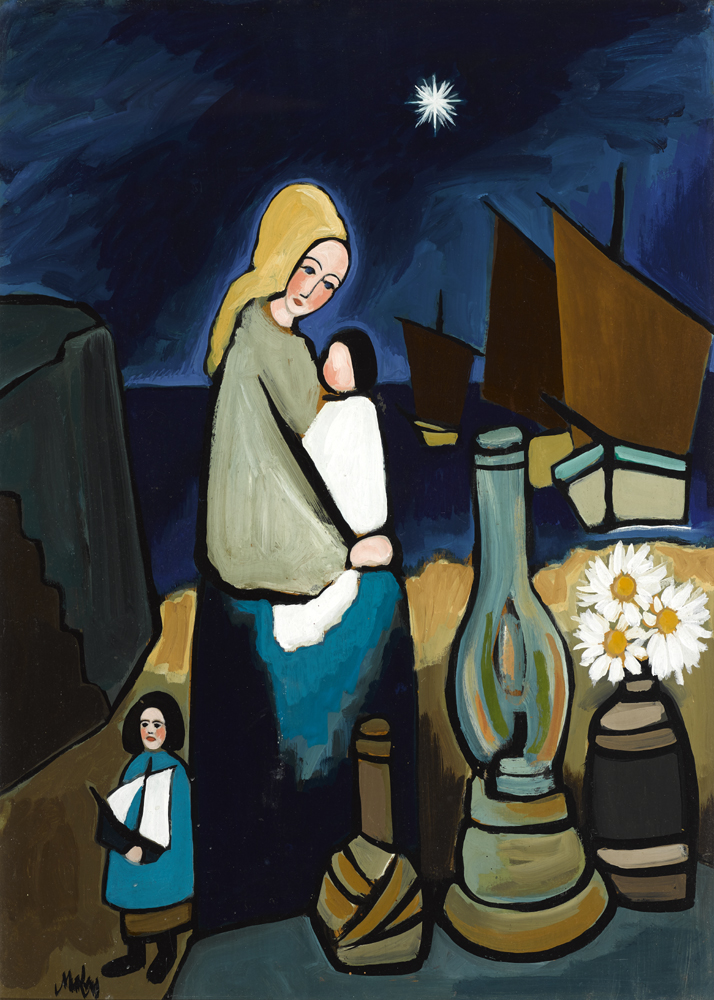 WOMAN WITH CHILDREN by Markey Robinson (1918-1999) at Whyte's Auctions