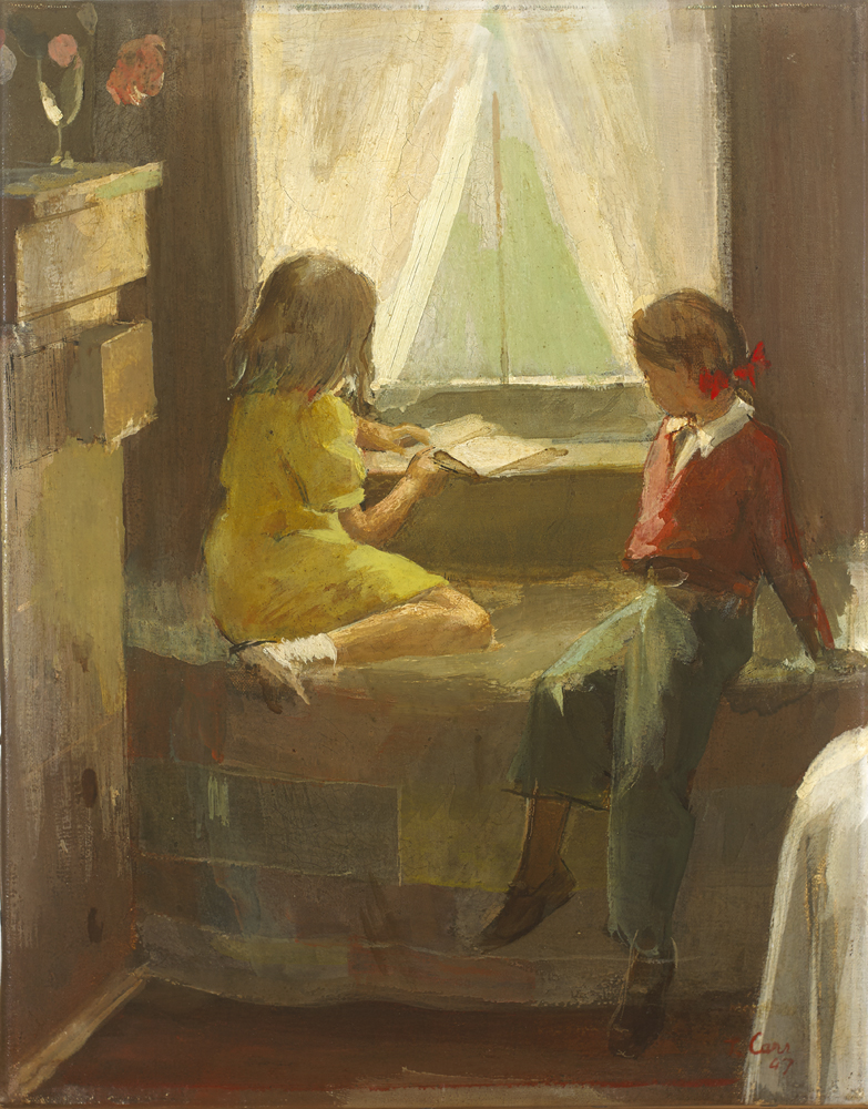 THE CHILDREN'S ROOM, 1947 by Tom Carr HRHA HRUA ARWS (1909-1999) at Whyte's Auctions