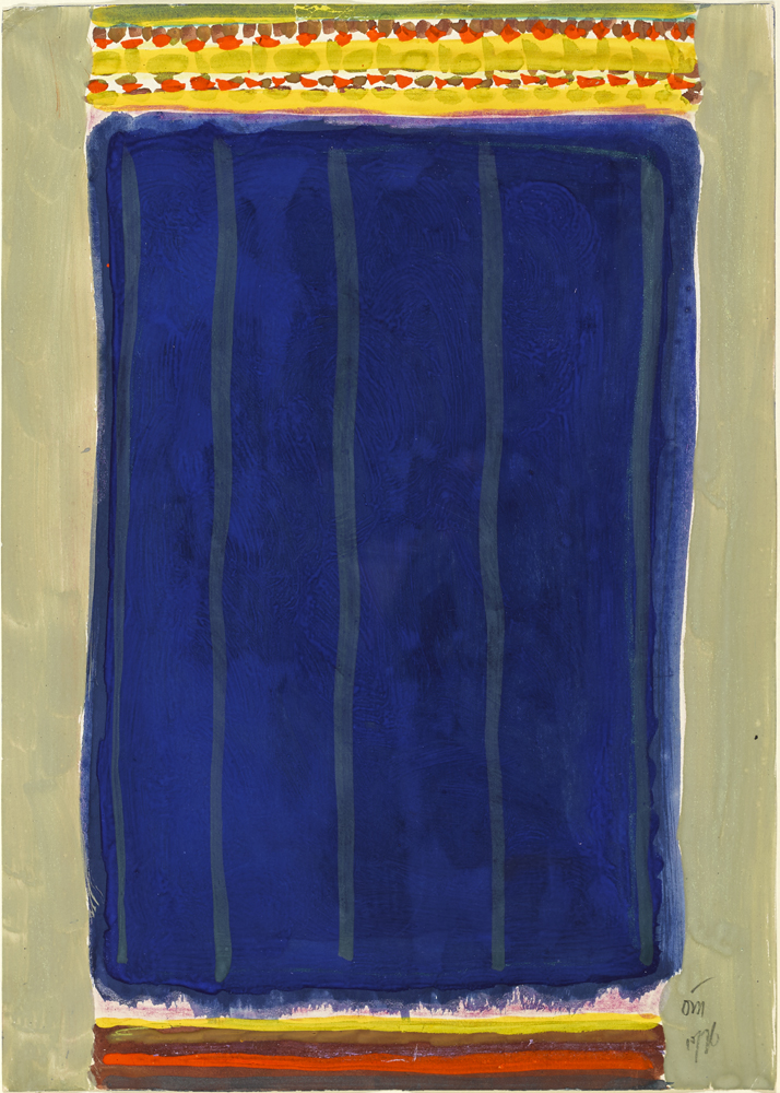 UNTITLED [BLUE, YELLOW AND RED], 1976 by Tony O'Malley HRHA (1913-2003) HRHA (1913-2003) at Whyte's Auctions