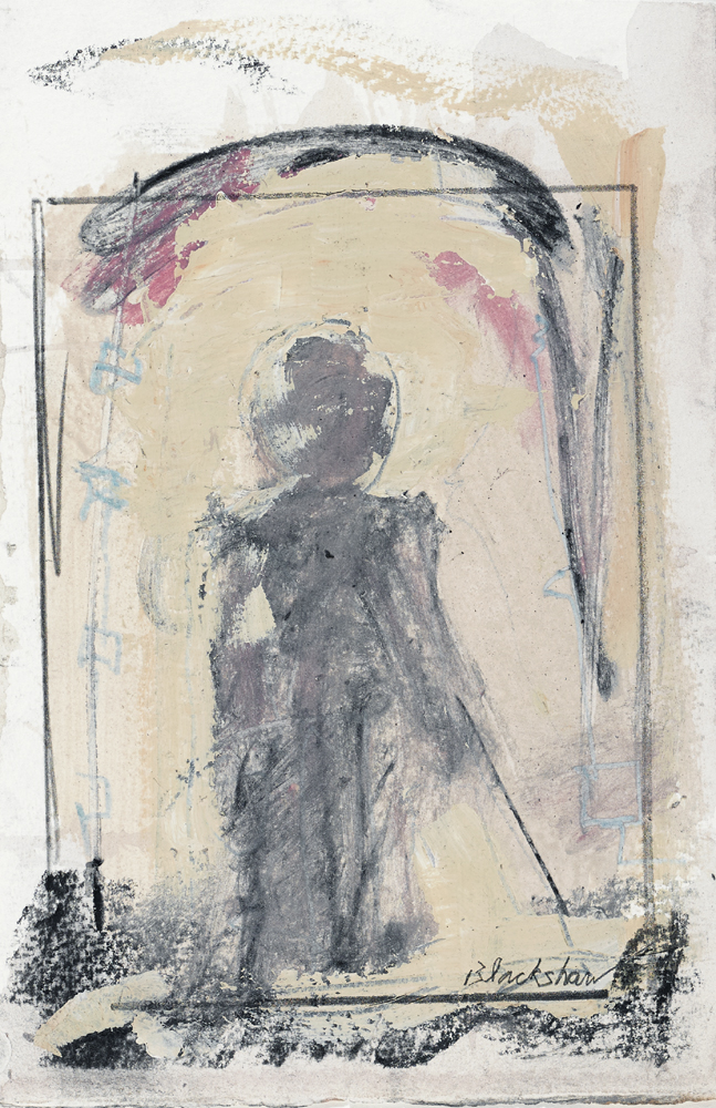 LADY WITH A STICK by Basil Blackshaw HRHA RUA (1932-2016) at Whyte's Auctions