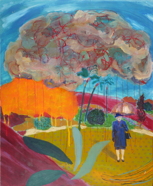 A QUEEN IN HOCKNEY'S GARDEN, 2008 by Benjamin Crawford sold for �440 at Whyte's Auctions