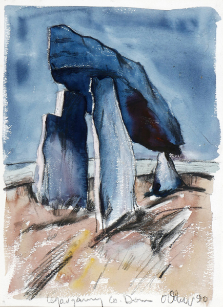 LEGANANNY DOLMEN, COUNTY DOWN, 1990 by Eamonn O'Doherty sold for �190 at Whyte's Auctions