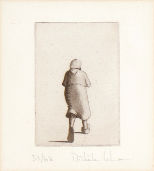 WOMAN WALKING by Michèle Lehmann sold for €120 at Whyte's Auctions