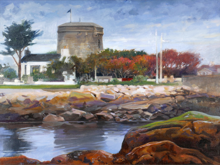 SANDYCOVE, AUTUMN by Oisn Roche (b.1973) at Whyte's Auctions