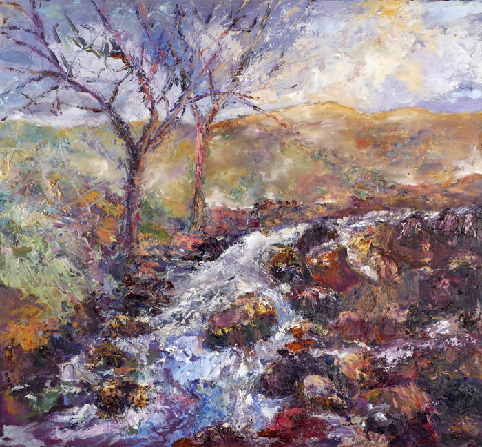 VIEW IN THE DUBLIN MOUNTAINS by Joanne Byrne sold for �365 at Whyte's Auctions