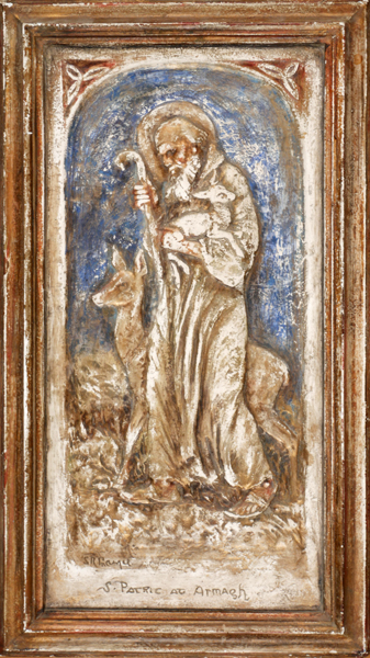 SAINT PATRICK IN ARMAGH by Sophia Rosamond Praeger sold for �450 at Whyte's Auctions