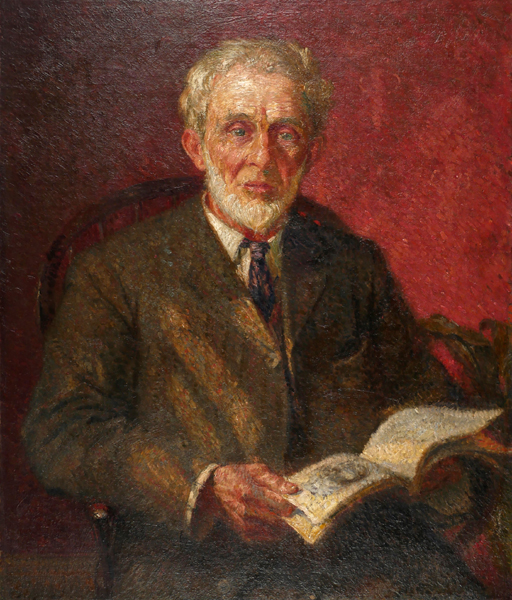 PORTRAIT OF AN ELDERLY GENTLEMAN READING at Whyte's Auctions