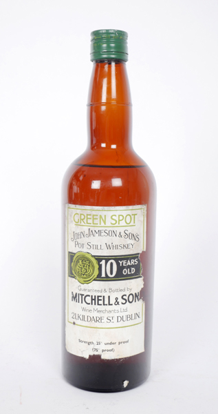 Green Spot Whiskey, bottled by Mitchell & Son circa 1960s. at Whyte's Auctions