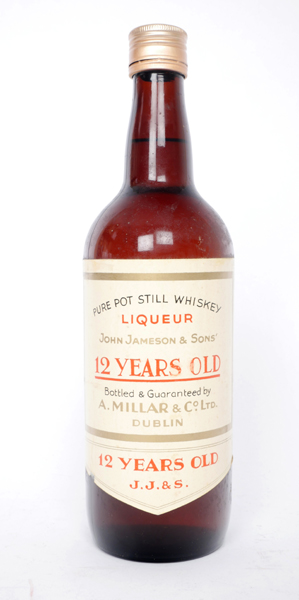 John Jameson & Sons, 12 Year-Old Pure Pot Still Whiskey Liqueur, circa 1970. at Whyte's Auctions