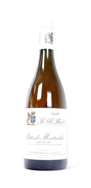 Domaine Jean-Marc Boillot, Batard-Montrachet Grand Cru, 1998. Three bottles. at Whyte's Auctions