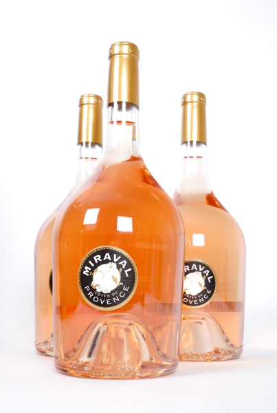Chteau Miraval, Ctes de Provence, Ros 2015 Brad Pitt and Angelina Jolie. Three magnums. at Whyte's Auctions