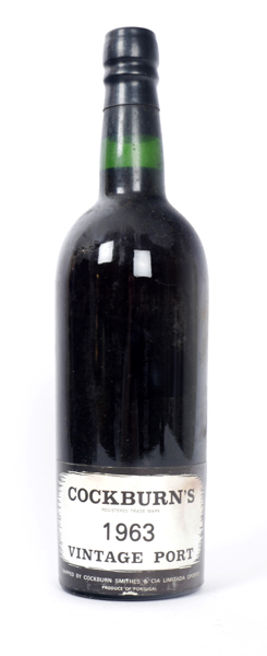 Cockburn's Vintage Port, 1963. One bottle. at Whyte's Auctions