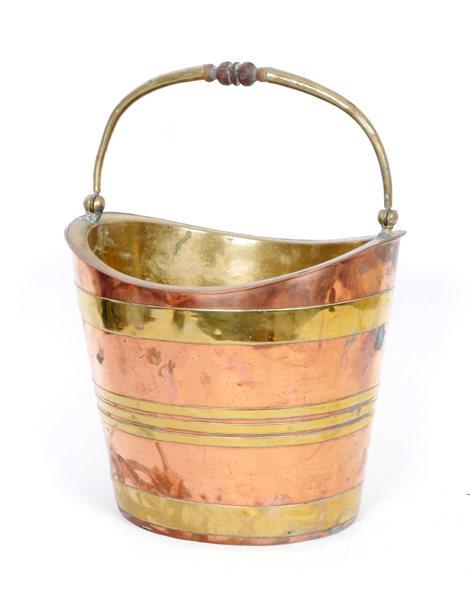 A Victorian copper and brass ice pail at Whyte's Auctions