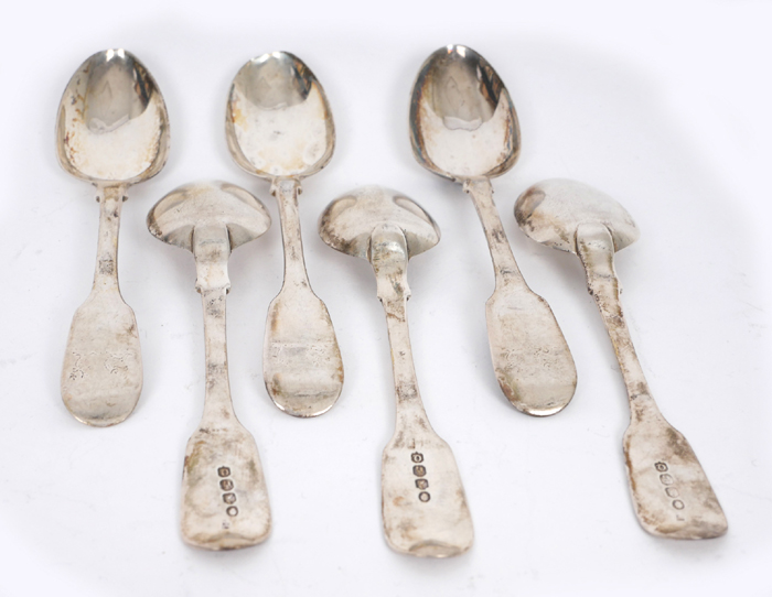 George III silver teaspoons. at Whyte's Auctions