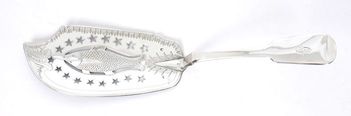 Irish silver fish slice. at Whyte's Auctions