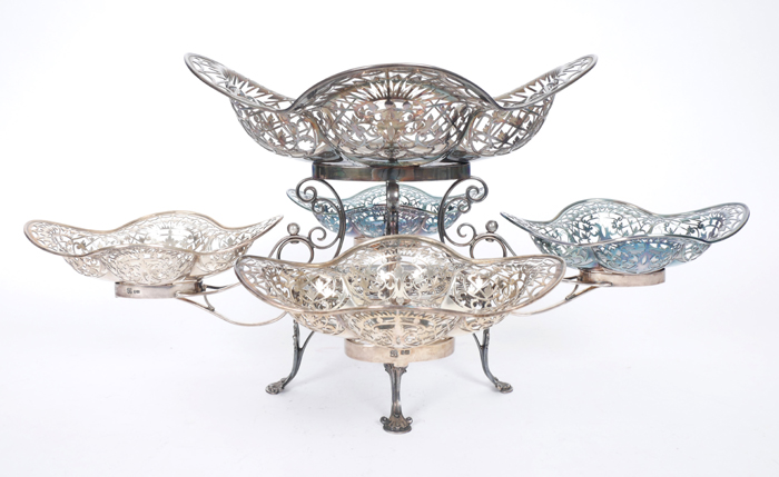 Edwardian silver epergne. at Whyte's Auctions