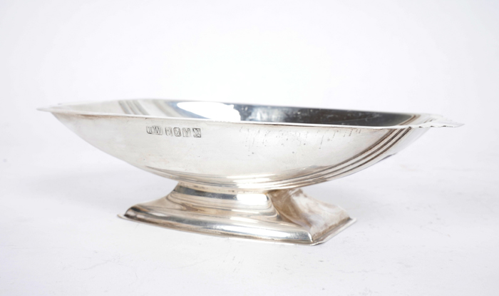 Irish silver butter dish. at Whyte's Auctions