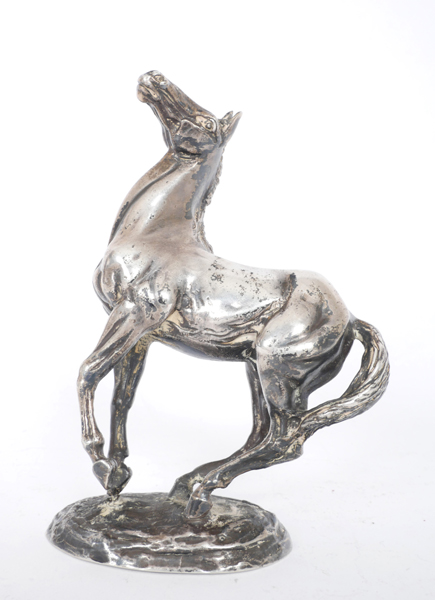 A silver figure of a horse by Lorne McKean. at Whyte's Auctions