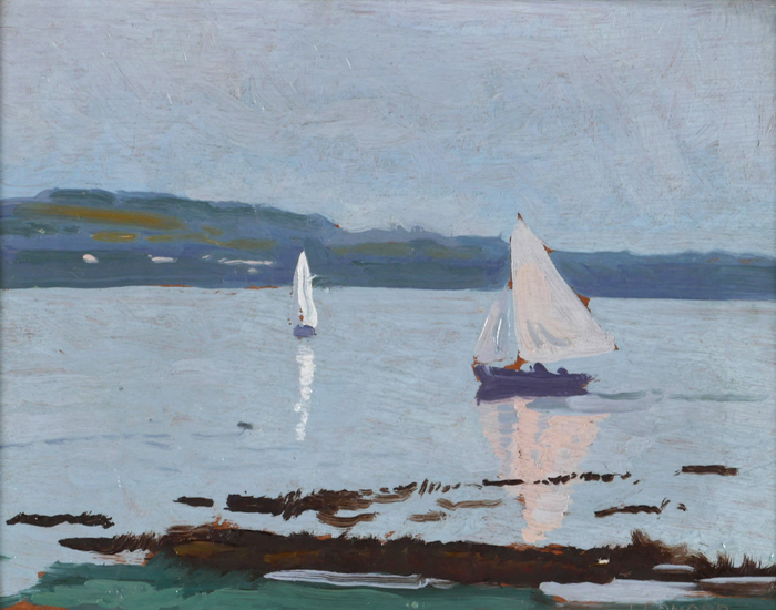 BOATS (A PAIR) by Patrick Leonard HRHA (1918-2005) at Whyte's Auctions