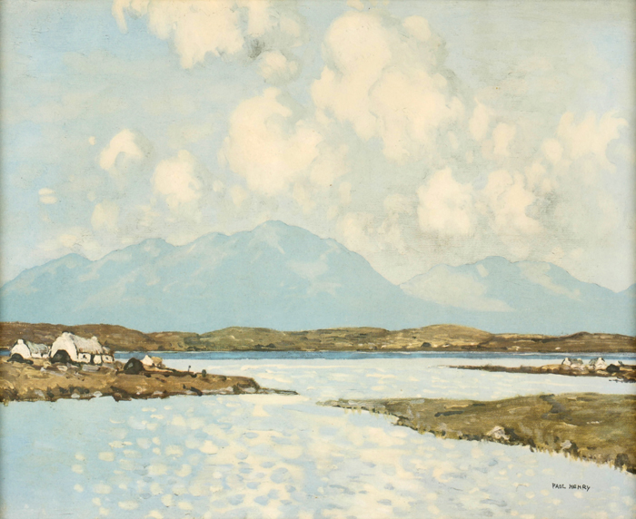 CONNEMARA COTTAGES by Paul Henry RHA (1876-1958) at Whyte's Auctions