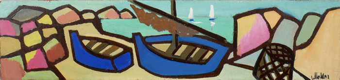 BLUE BOATS by Markey Robinson (1918-1999) at Whyte's Auctions
