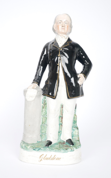 19th century Staffordshire figure of William Ewart Gladstone at Whyte's Auctions