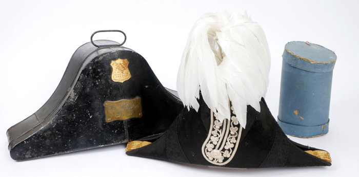 Circa 1880s, Deputy Lord Lieutenant of Wexford, bicorn, feathers and case. at Whyte's Auctions