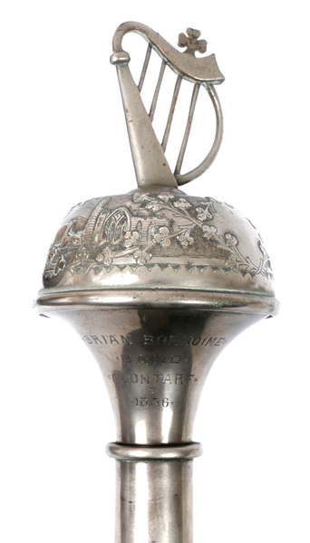 1886 bandleader's mace, Brian Borhoime Band, Clontarf. at Whyte's Auctions