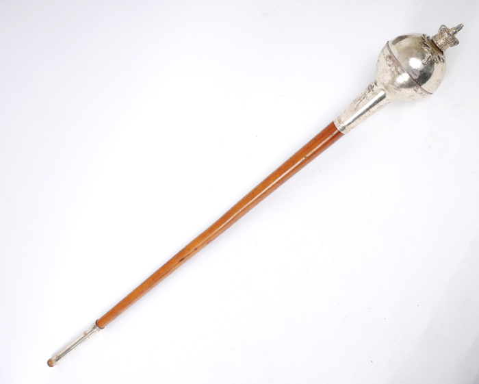 Highland pipe-band, bandleader's mace. at Whyte's Auctions