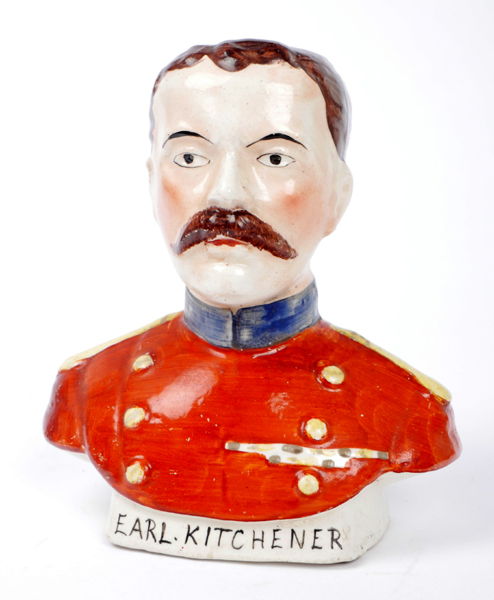 1914-1918 Earl Kitchener, Staffordshire moneybox. at Whyte's Auctions