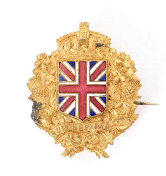 Irish Unionist Alliance badge at Whyte's Auctions