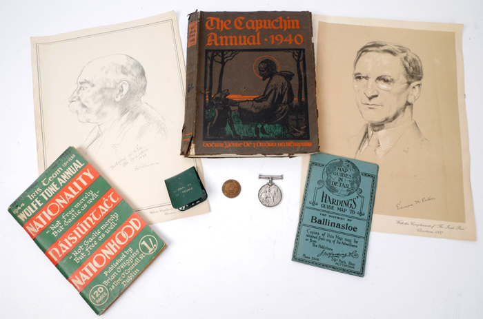 1914-1945 mixed lot with medals, republican publications etc. at Whyte's Auctions