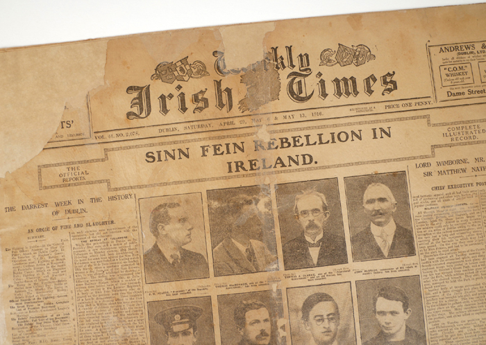 Weekly Irish Times, April 29, May 6 and May 13, 1916. Rising Edition. at Whyte's Auctions