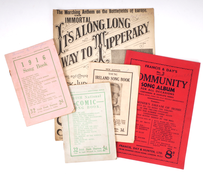Early 20th century song books and sheet music. at Whyte's Auctions
