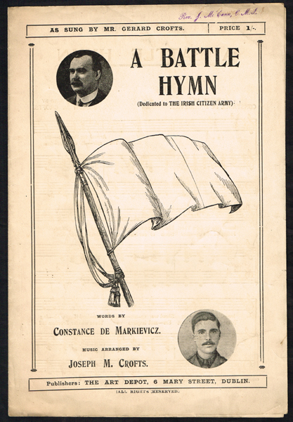 Sheet music, 'A Battle Hymn' and 'Whack Fol the Diddle.' at Whyte's Auctions