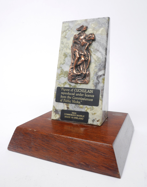 1916 Commemorative bronze relief of Cuchullain.
 at Whyte's Auctions