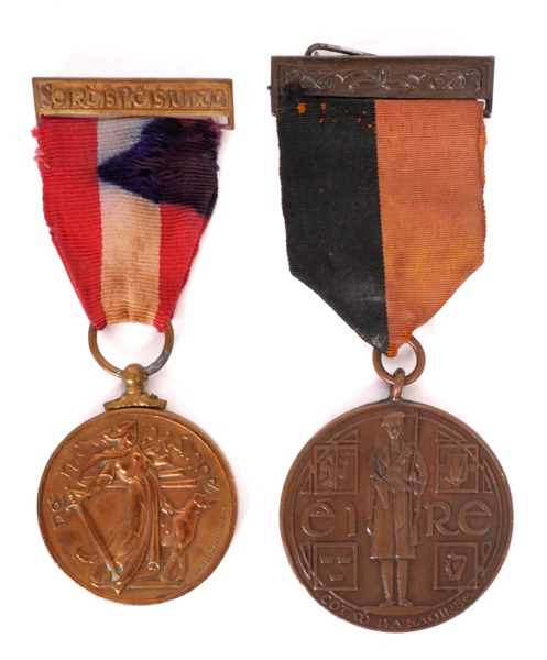 1917-1921 War of Independence Service Medal and a 1939-1946 Emergency National Service medal. at Whyte's Auctions