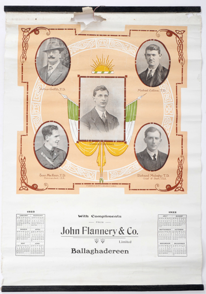 1922 Irish Nationalist leaders, calendar. at Whyte's Auctions
