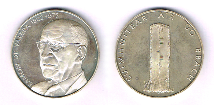 Eamon de Valera silver medals by Spink. at Whyte's Auctions