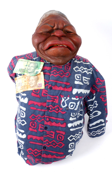 1984-1996 Nelson Mandela 'Spitting Image' puppet. at Whyte's Auctions