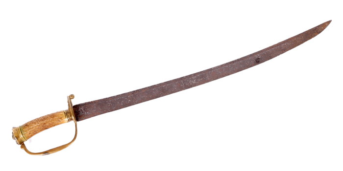 Late 17th century British infantry officer's hanger. at Whyte's Auctions