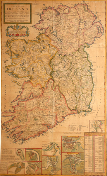 1740 A New Map of Ireland, by Herman Moll. at Whyte's Auctions