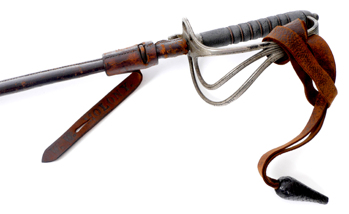 Lt Col Walter Wiliam Molony, 1st Battalion Connaught Rangers and Army Service Corps, his sword. at Whyte's Auctions