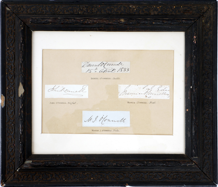 O'Connell family autographs. at Whyte's Auctions
