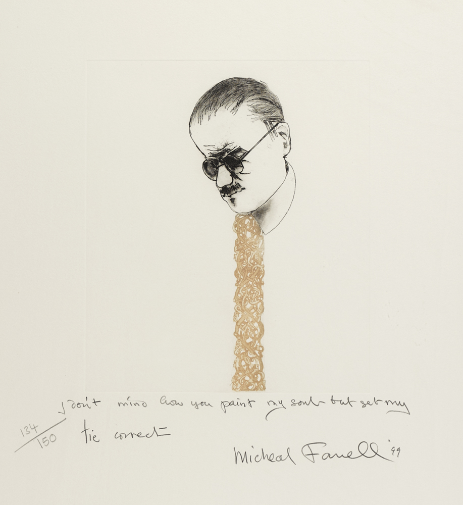 I DON'T MIND HOW YOU PAINT MY SOUL BUT GET MY TIE CORRECT, 1999 by Micheal Farrell sold for 620 at Whyte's Auctions
