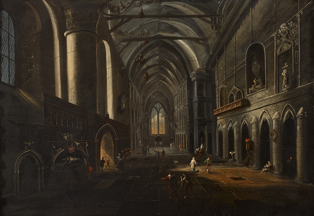 CATHEDRAL INTERIOR by William Sadler II sold for �6,200 at Whyte's Auctions