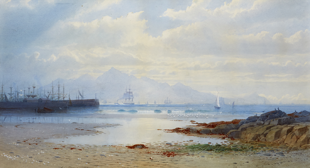 HARBOUR SCENE, 1878 by Anthony Carey Stannus sold for �1,800 at Whyte's Auctions