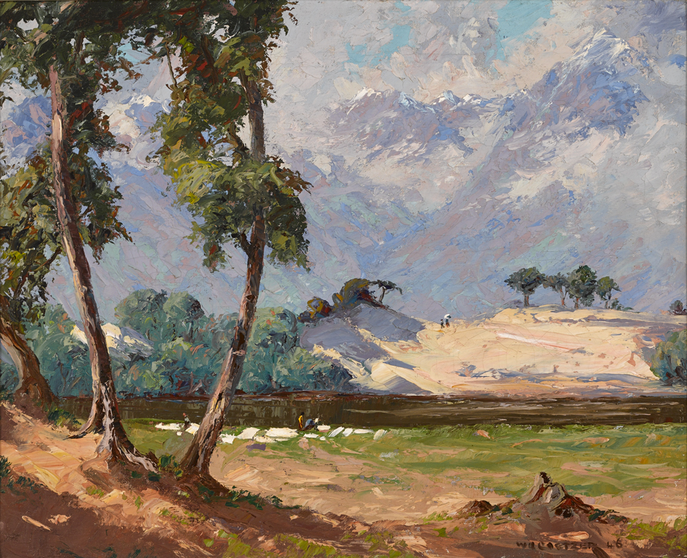 BERG REVIER, PAARL, SOUTH AFRICA, 1946 by Willem Hermanus Coetzer (South African, 1900-1983) at Whyte's Auctions
